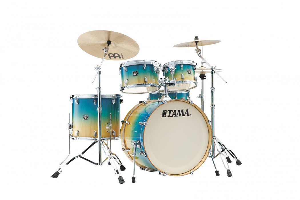 TAMA Superstar Classic Shell Kit 5 pcs - Caribbean Lacebark Pine Fade/Chrome HW