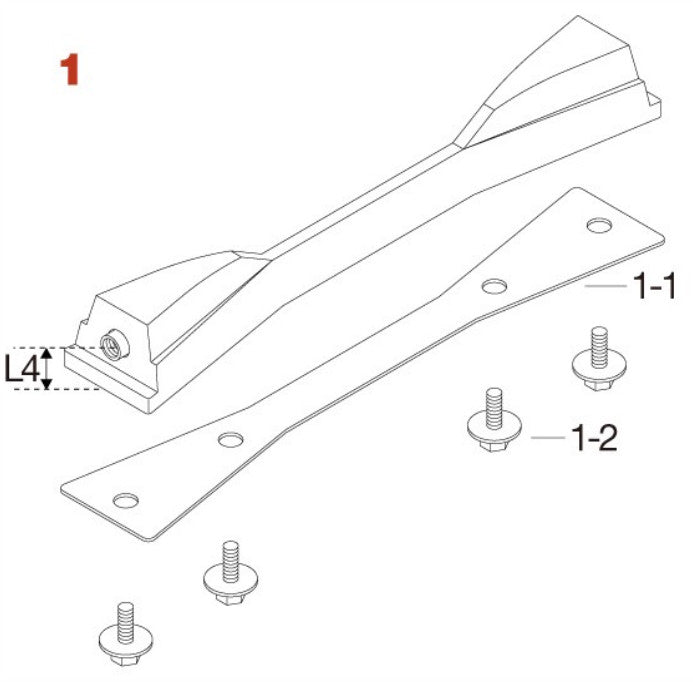 TAMA Tuning Lug for Artstar 16" Floor Tom with Mounting Screws