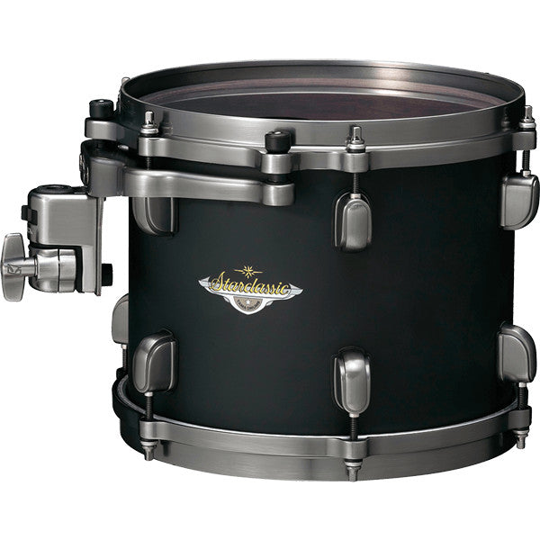 TAMA Starclassic Maple Lacquer Rack Tom 12" x 8" - Flat Black/Smoked Black Nickel HW
