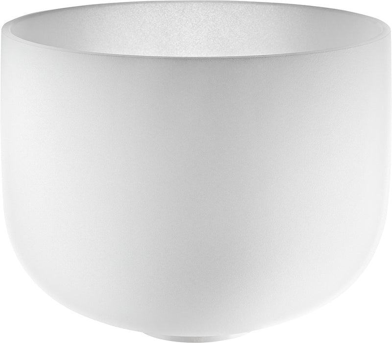 MEINL Sonic Energy White-Frosted Crystal Singing Bowl 9" - A4/Brow Chakra/432 Hz