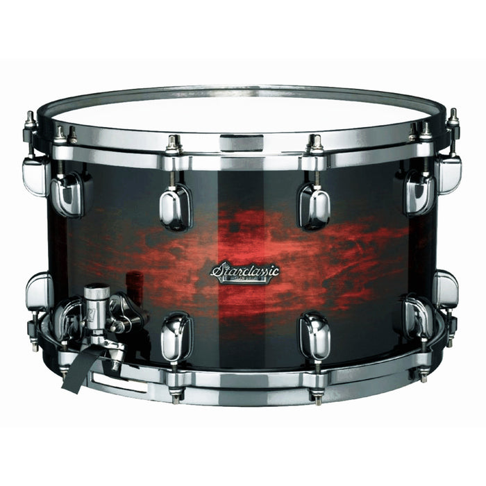 TAMA Starclassic Maple Snare Drum 14" x 8" - Dark Mocha Burst/Black Nickel HW
