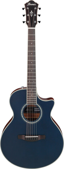 IBANEZ AE 6-Str Dark Tide Blue Flat Incl. Gigbag, Junior Body