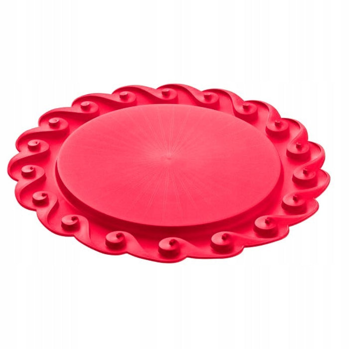 Koziol Amadeus red cake stand platter 3628583