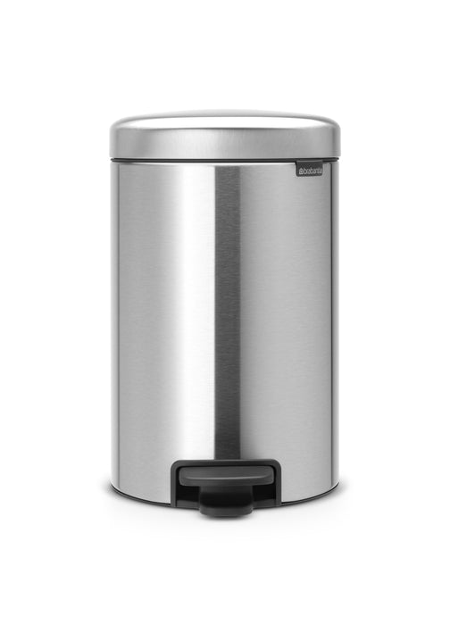Brabantia Newicon 12l pedal waste basket matte steel 113604
