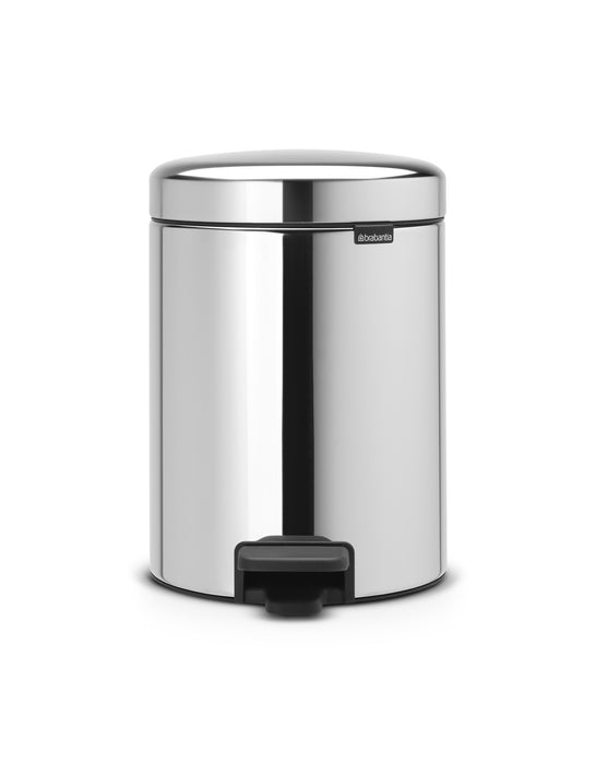 Brabantia Newicon 5l pedal waste basket steel 112621