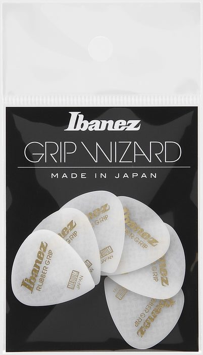 IBANEZ Grip Wizard Series Rubber Grip Flat Pick - 6 pcs