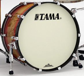 TAMA Starclassic Maple Exotic Bass Drum 22" x 18" - Ruby Pacific Walnut Burst/Chrome HW/without Tom Holder Base