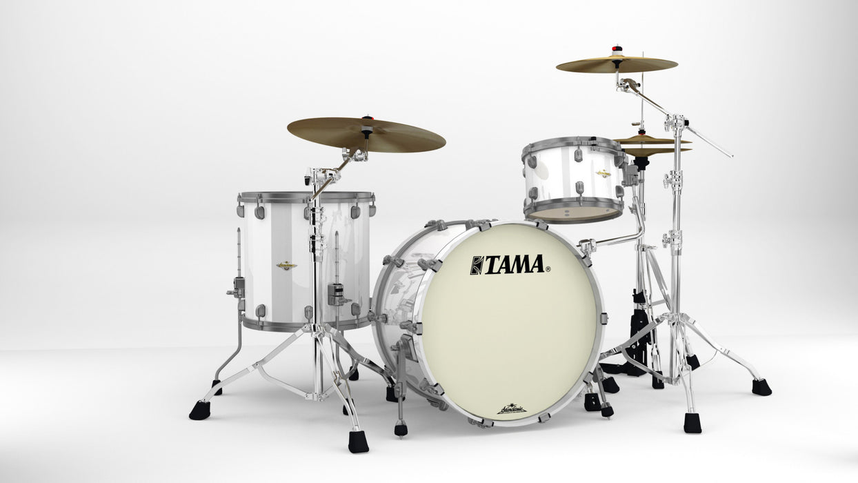 TAMA Starclassic Maple Lacquer Shell Kit 3 pcs - Piano White/Smoked Black Nickel HW