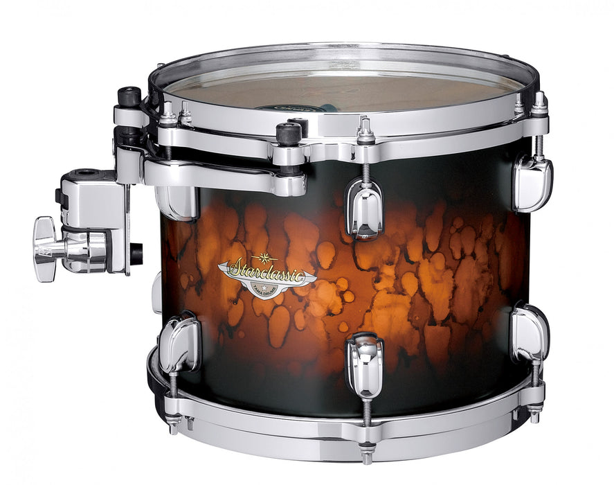 TAMA Starclassic Maple Lacquer Rack Tom 12" x 9" - Molten Satin Brown Burst/Chrome HW