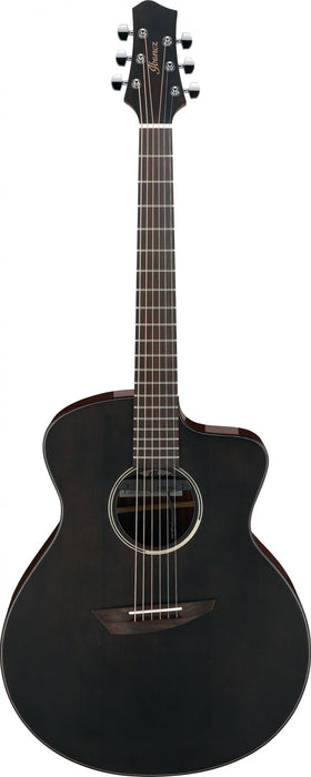 IBANEZ Jon Gomm Signature Acoustic Guitar 6 String - Black Satin Top / Natural High Gloss Back and Sides + Bag
