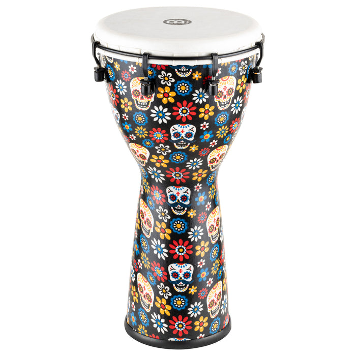 MEINL Percussion Alpine Series Synthetic Djembe - 10" Day of the Dead Finish
