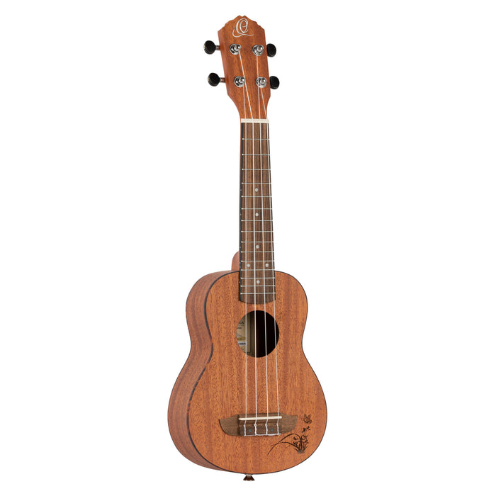 ORTEGA Bonfire Series Soprano Ukulele 4 String - Sapele Natural
