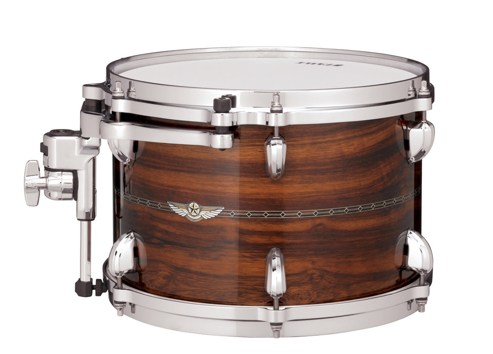 TAMA STAR Bubinga Rack Tom 13" x 10" - Natural Indian Laurel/Chrome HW/Inlay: Only Outside