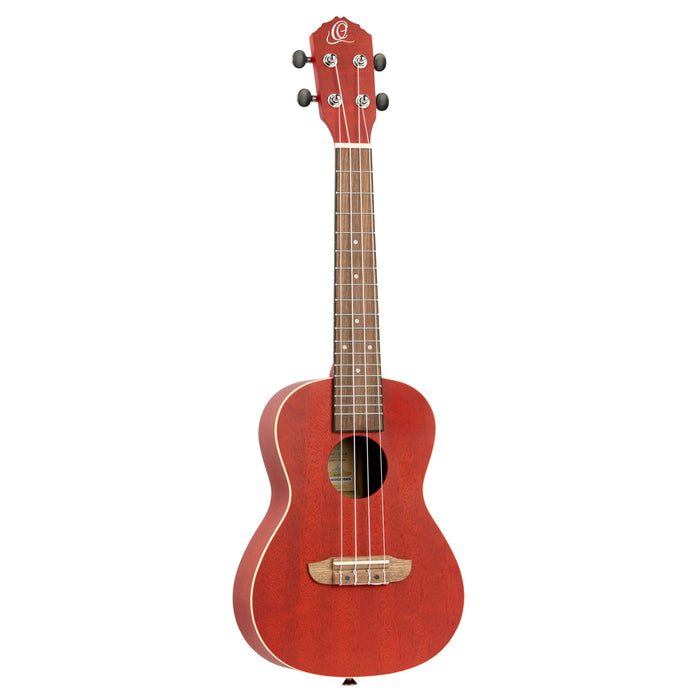 ORTEGA Earth Series Concert Ukulele 4 String - Fire Red