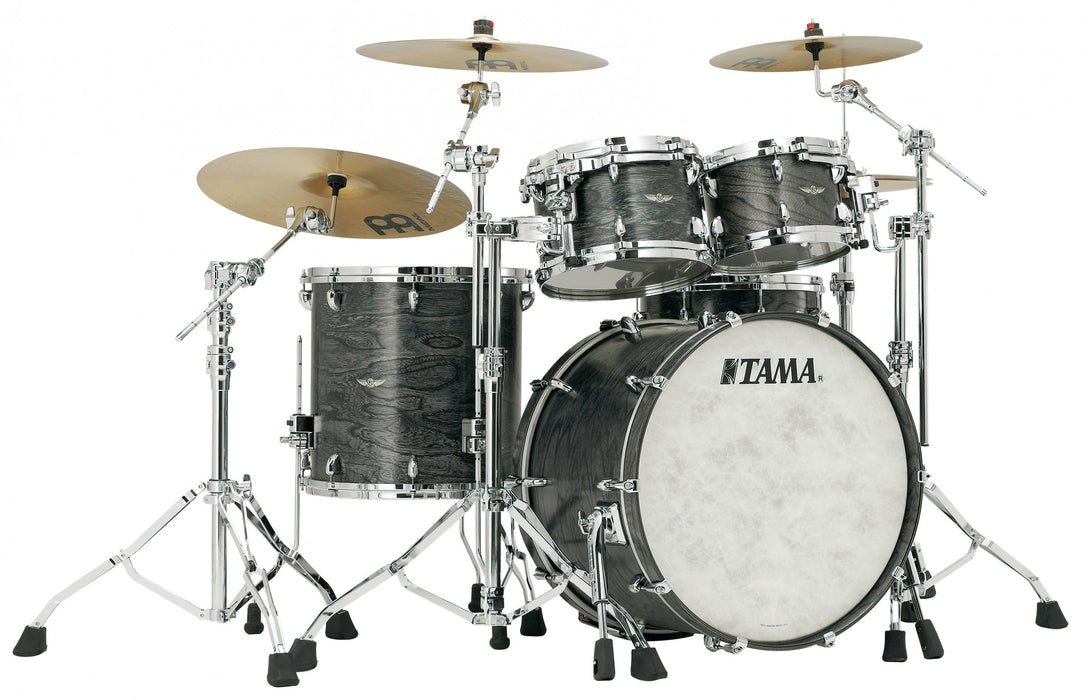 TAMA STAR Walnut Shell Kit 4 pcs - Satin Charcoal Japanese Sen/Chrome HW