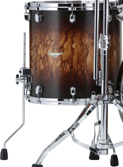 TAMA Starclassic Maple Lacquer Floor Tom 14" x 12" - Molten Satin Brown Burst/Chrome HW