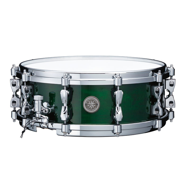 TAMA STARPHONIC Maple Snare Drum 14" x 5" - Emerald Figured Maple/Chrome HW
