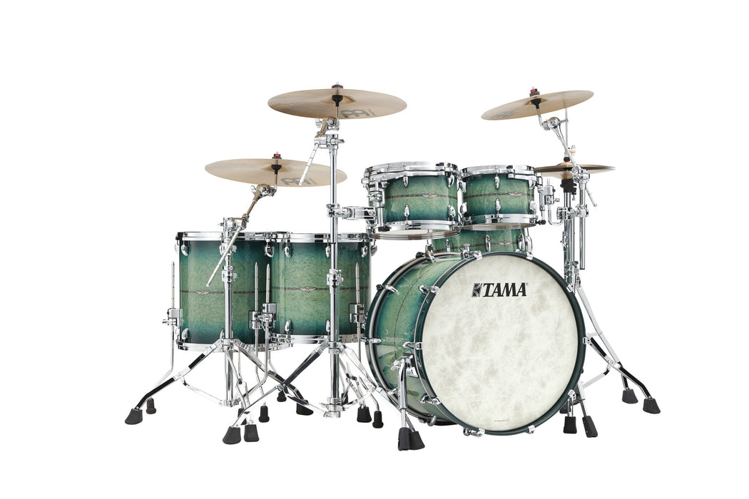 TAMA STAR Maple Factory Vault Shell Kit 5 pcs. - Cerulean Bird's Eye Maple/Chrome HW