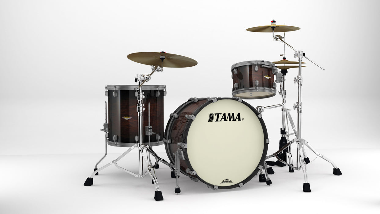 TAMA Starclassic Maple Lacquer Shell Kit 3 pcs - Dark Mocha Burst/Smoked Black Nickel HW