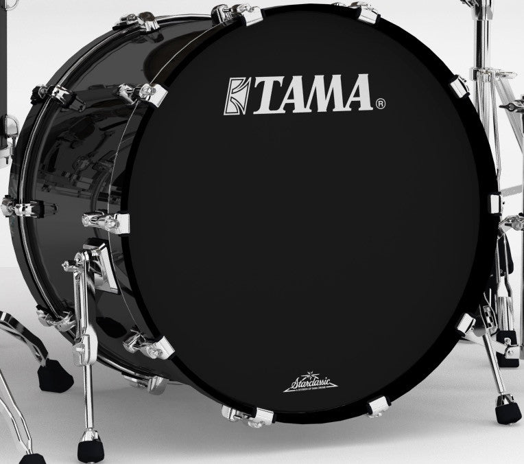 TAMA Starclassic Walnut/Birch Lacquer Bass Drum 24" x 16" - Piano Black/Chrome HW/without Mount