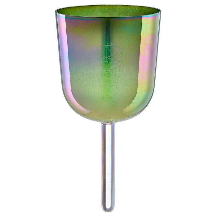 Meinl Sonic Energy 5.75" Essence Solfeggio Crystal Singing Bowl Ut 396 Hz, Olive Green