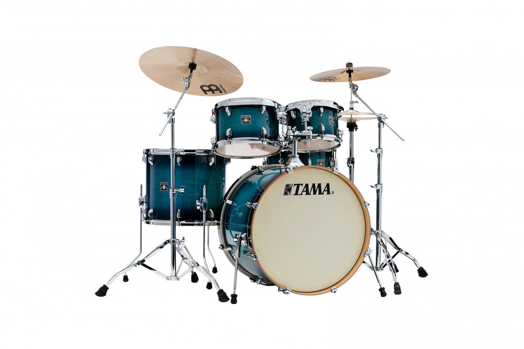 TAMA Superstar Classic Drum Set 5 pcs - Blue Lacquer Burst/Chrome HW + SM5W Hardware Kit