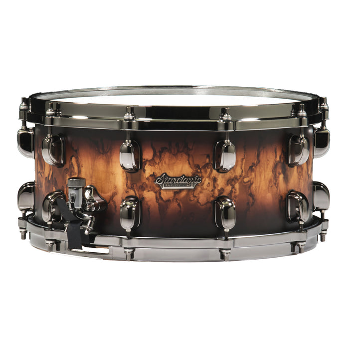 TAMA Starclassic Maple Snare Drum 13" x 6" - Molten Satin Brown Burst/Black Nickel HW