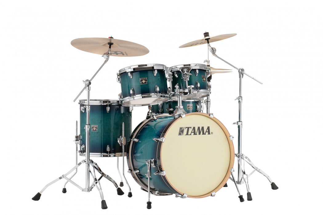 TAMA Superstar Classic Drum Set 5 pcs - Blue Lacquer Burst/Chrome HW + SM5W Hardware Kit