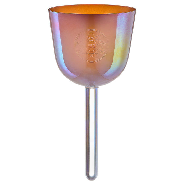 Meinl Sonic Energy 3.75" Essence Solfeggio Crystal Singing Bowl La 852 Hz, Mango Mojito
