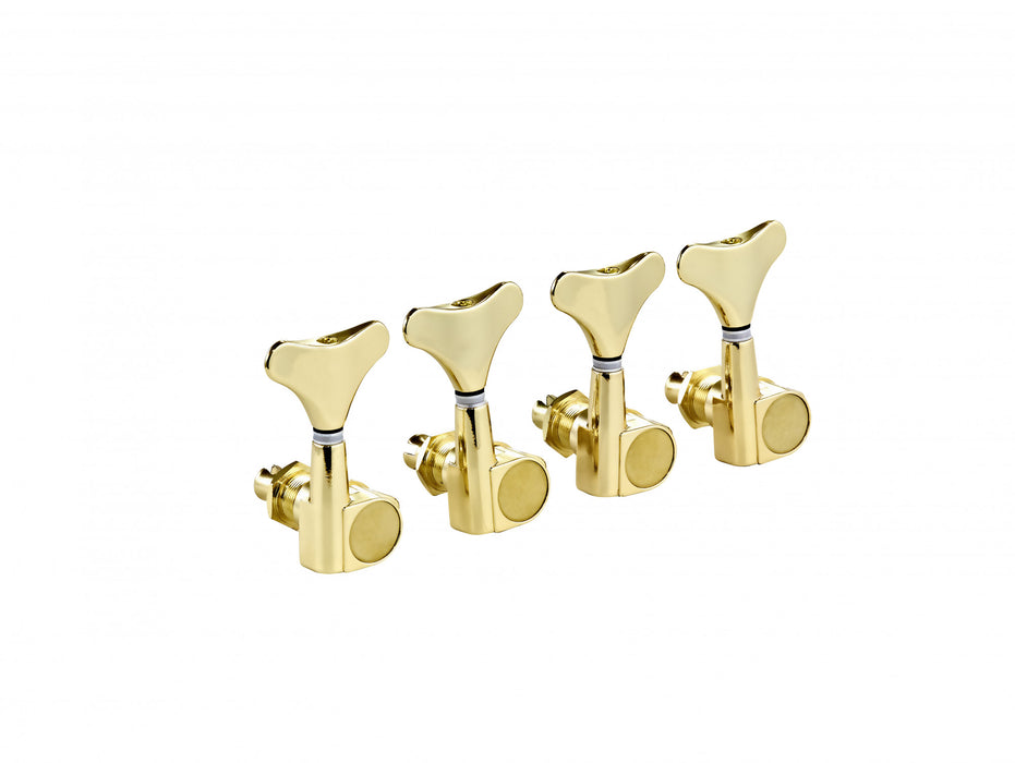 ORTEGA 4 in Line Bass Tuning Machines - Gold