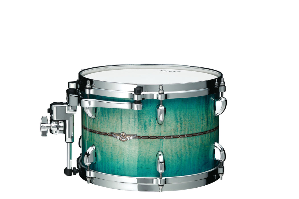 TAMA STAR Maple Rack Tom 14" x 13" - Emerald Sea Curly Maple Burst/Chrome HW/with Inlay (outside)