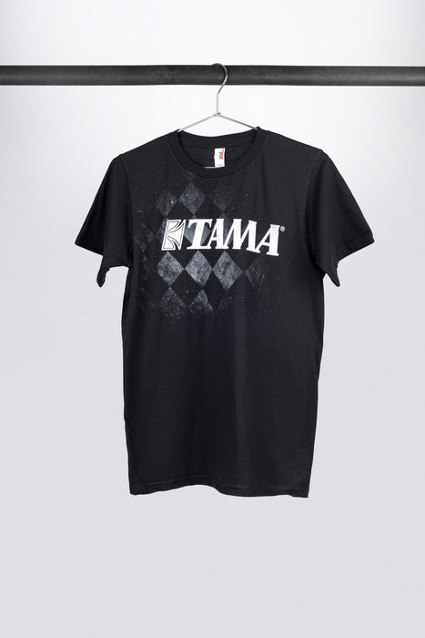 Tama t-shirt in black with Checkered Tee print