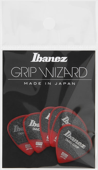 IBANEZ Grip Wizard Series Sand Grip Flat Picks - 6 pcs