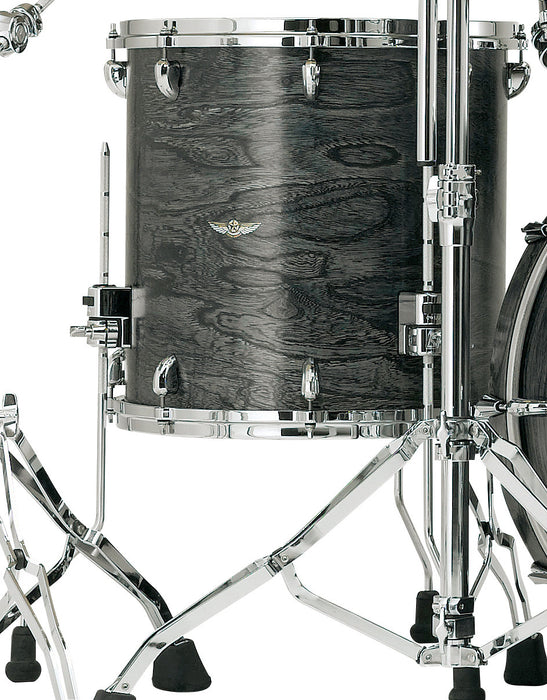 TAMA STAR Walnut Floor Tom 14" x 14" - Satin Charcoal Japanese Sen/Chrome HW