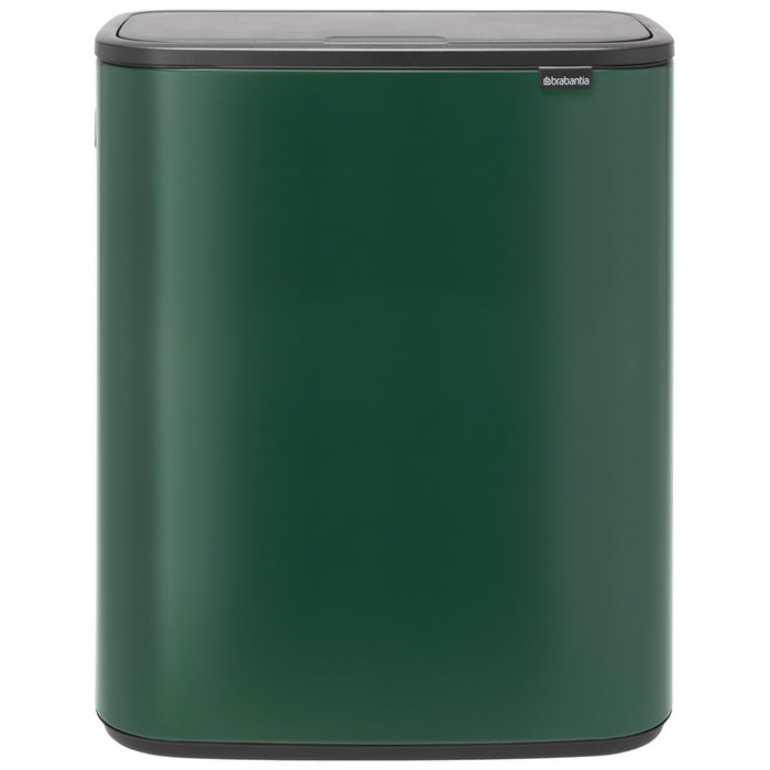 Brabantia Touch Bin BO 2x30L green trash garbage can Pine 204224