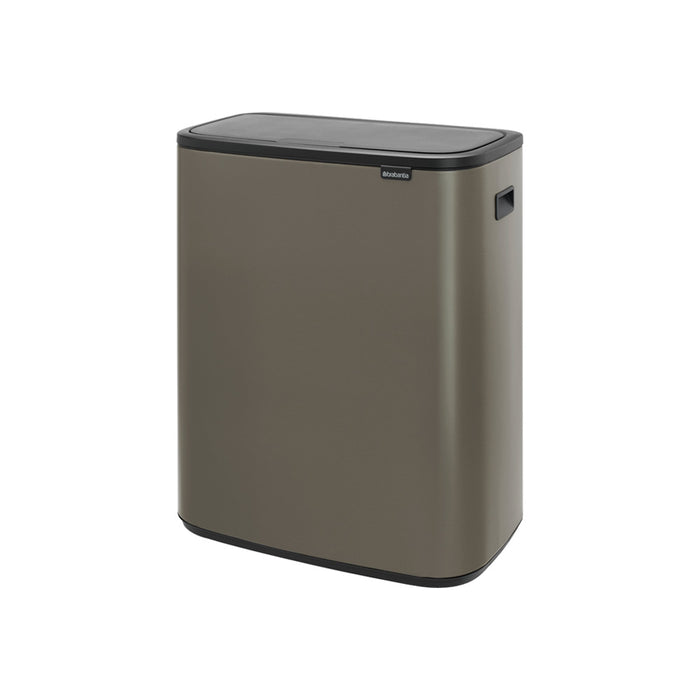 Brabantia Touch Bin BO 2x30L Platinum trash garbage can 221521