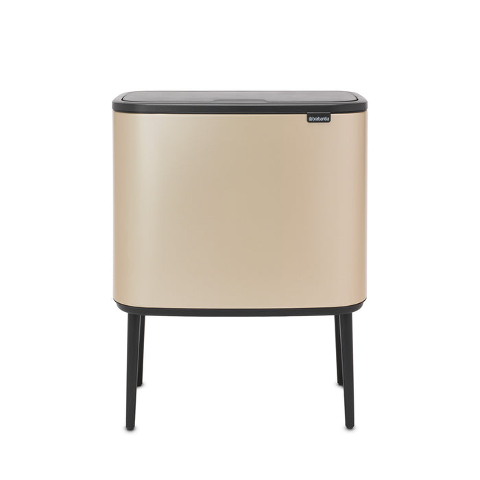 Brabantia Touch Bin Bo 3 x 11L Trashcan Champagne 304644