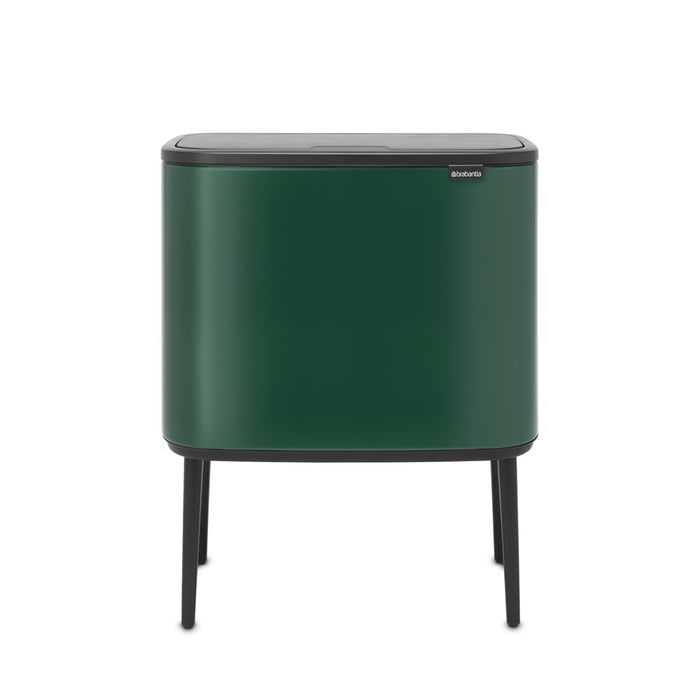 Brabantia Touch Bin Bo 3 x 11L green trash garbage can Pine 304200