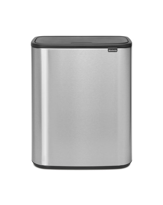 Brabantia Touch Bin BO 60l trash garbage can matte steel 223082