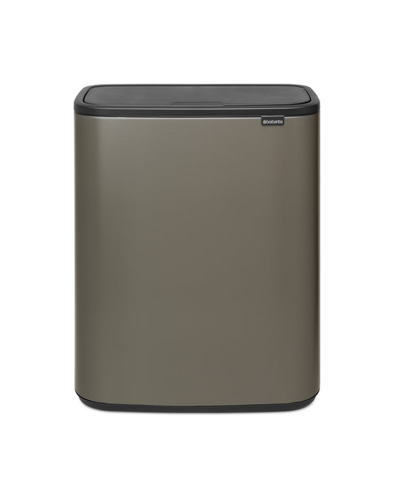 Brabantia Touch Bin Bo 60l trash garbage can platinum 223068