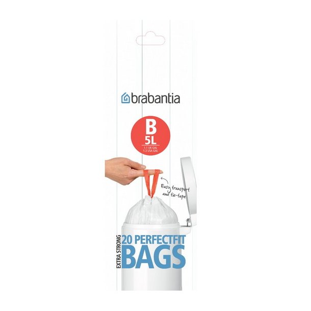 Brabantia Trash bags 5l size B 20pcs. 311741