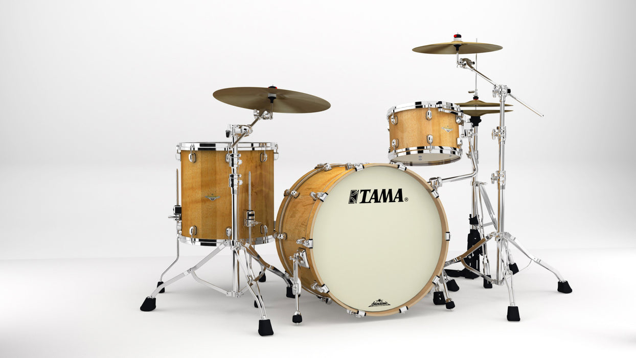 TAMA Starclassic Maple Shell Kit 3pcs - Gloss Natural Movingui/Chrome HW
