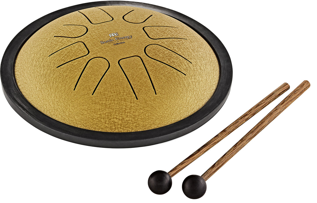 MEINL Sonic Energy Small Steel Tongue Drum 7" - C Minor/8 Notes/440 Hz - Gold