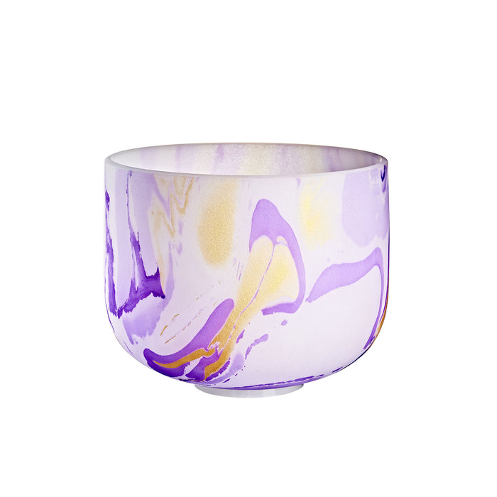 MEINL Sonic Energy Marble Crystal Singing Bowl 10" - B4/Crown Chakra/432 Hz - Purple
