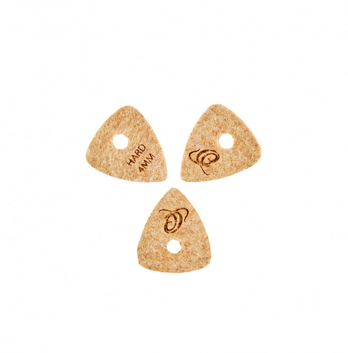 ORTEGA Hard Felt Picks - Light Brown
