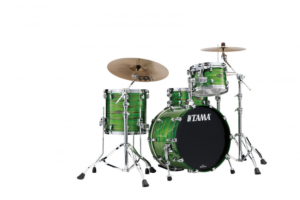 TAMA Starclassic Walnut/Birch Lacquer Shell Kit 3 pcs - Lacquer Shamrock Oyster/Chrome HW