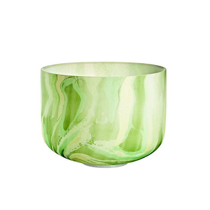 MEINL Sonic Energy Marble Crystal Singing Bowl 10" - F4/Heart Chakra/432 Hz - Green