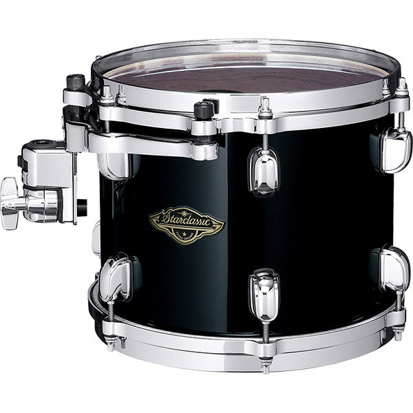 TAMA Starclassic Walnut/Birch Lacquer Rack Tom 13" x 10" - Piano Black/Chrome HW