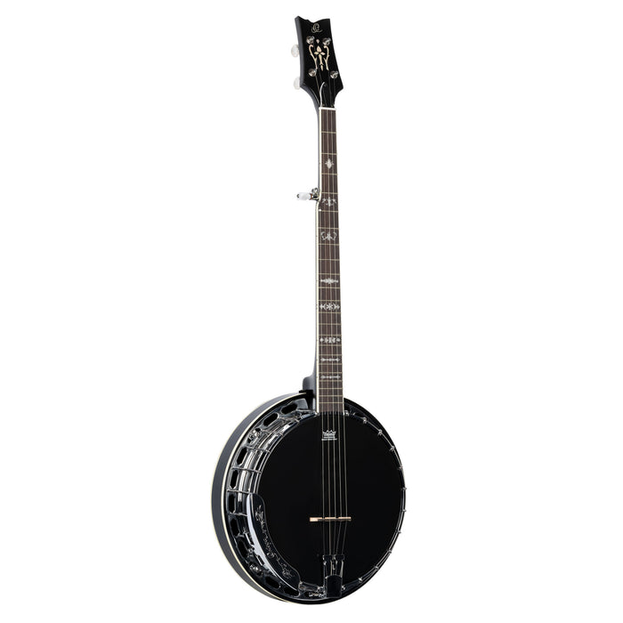 ORTEGA Raven Series Banjo 5 String - Mahogany Black + Bag