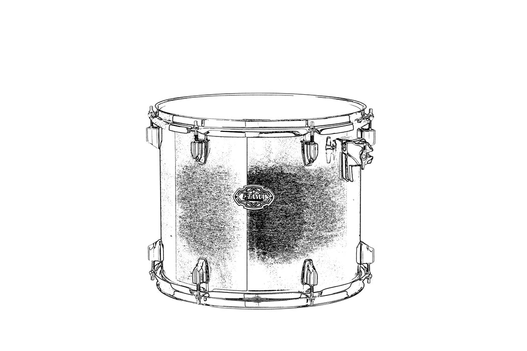 TAMA Concert Tom 14" x 12" - Vintage Antique Maple/Chrome HW